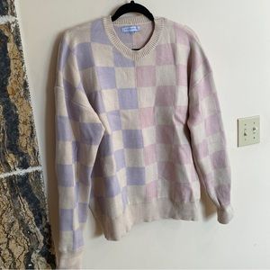 Miss Sparkling Checker Sweater